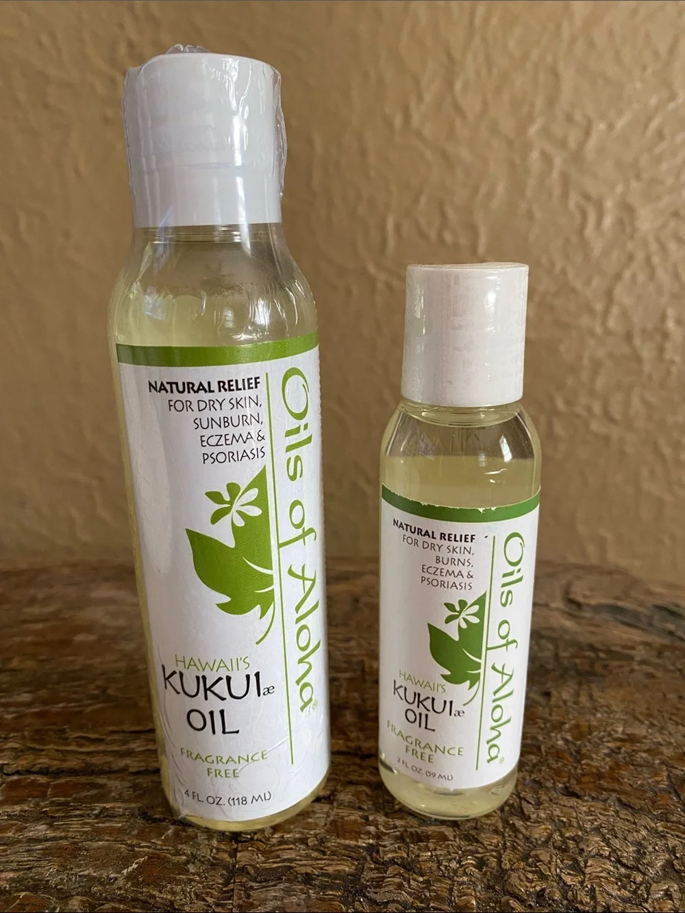 🌺Oils of Aloha🌺Hawaii Kukui Oil Fragrance Free Set of 2 Bottles